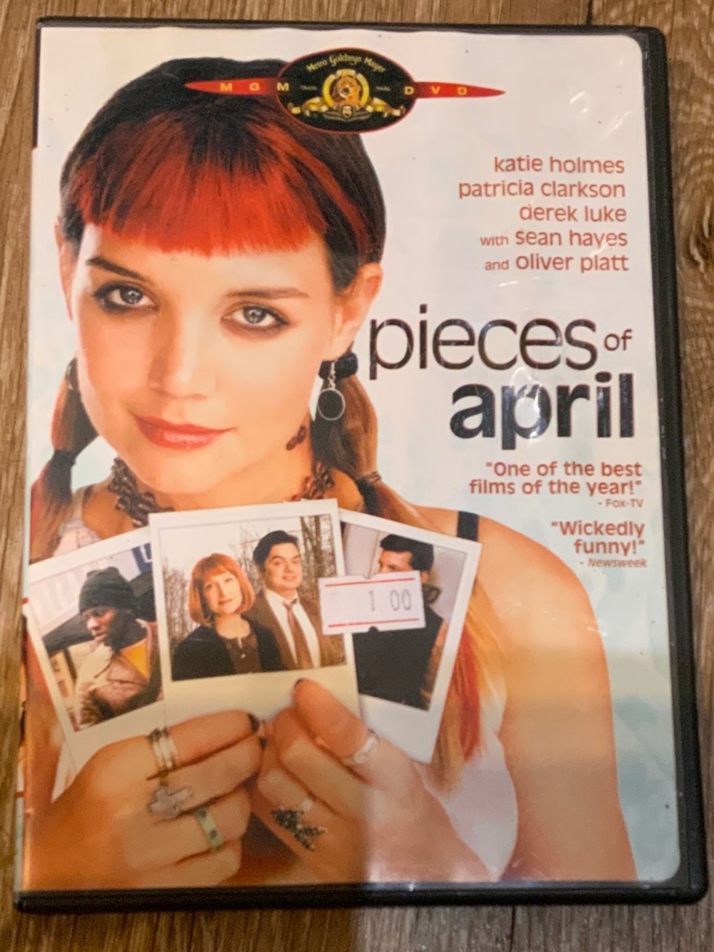 Pieces of April DVD — White Cover with Red-Orange Accents